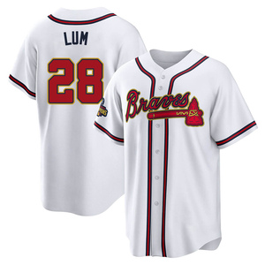 Mike Lum Men's Atlanta Braves 2023 City Connect Jersey - White Authentic